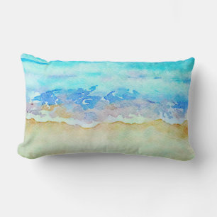 *~ Sea Shore AR7 Beach Nautical Waves Surf Beach Lendenkissen