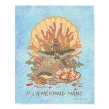 Sea Shore Beach Vibe Aquamarin und Lila