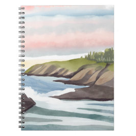 Sea Shore | Coastal Watercolor Painting Notizblock