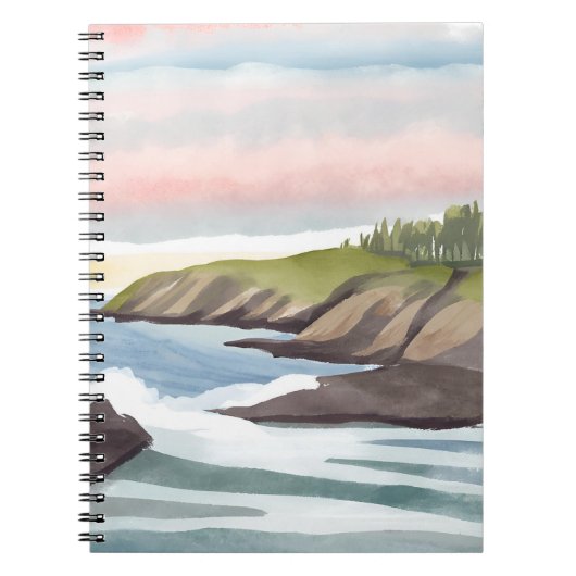 Sea Shore | Coastal Watercolor Painting Notizblock (Vorderseite)