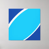 Sea Sky. Abstrakte zwei Tone blaue, weiße, fette K Leinwanddruck (Vorderseite)