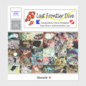 】 Sea Slug】 Lege auf dein Tauchlogbuch! Aufkleber (Blatt)