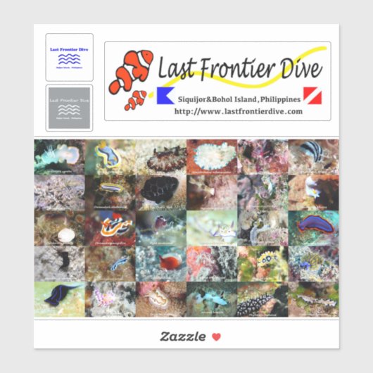 】 Sea Slug】 Lege auf dein Tauchlogbuch! Aufkleber (Blatt)