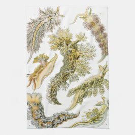 Sea Slugchia von Ernst Haeckel, Vintage Nudibranch Geschirrtuch