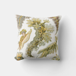 Sea Slugchia von Ernst Haeckel, Vintage Nudibranch Kissen