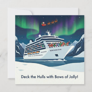 Sea-son’s Greetings. Christmas card for cruisers! Feiertagskarte
