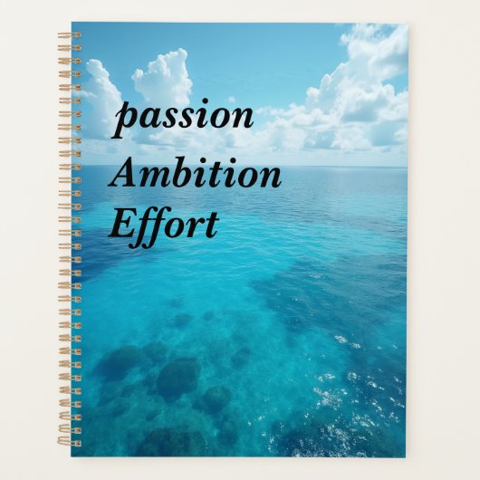 Sea Spiral Foto Notebook Planer (Vorderseite)