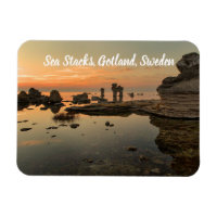 Sea Stacks Gotland Schweden stilisiert