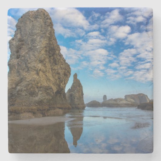 Sea Stacks on Bandon Beach in Bandon, Oregon 1 Steinuntersetzer (Vorderseite)