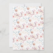 Sea Star Bridal Dusche Einladung (Rückseite)