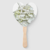 Sea Star Hydrangea White Wedding Han Fächer (Rückseite)