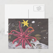 Sea Star Postkarte (Vorne/Hinten)