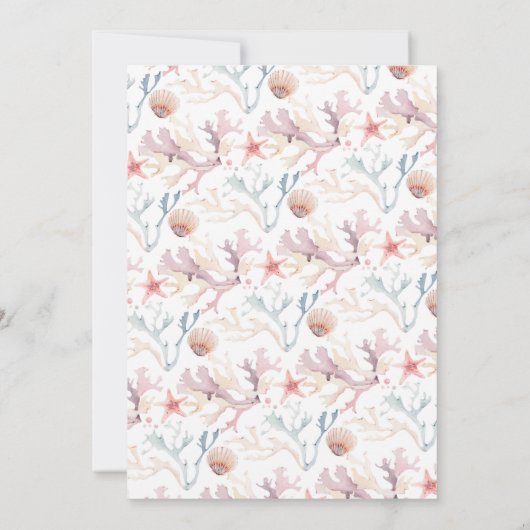 Sea Star | Probe Dinner Einladung (Rückseite)