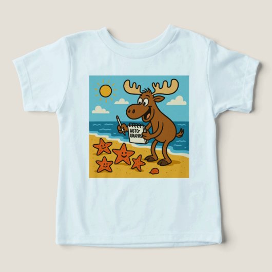Sea Star Superstar – Celebrity Beach Tee for Kids (Design Vorderseite)