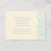 Sea Star Wirbel Blue Creme Begleitkarte (Rückseite)