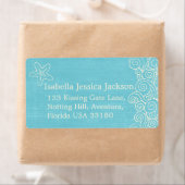 Sea Star & Wirbel Blue Hochzeitstitel (Insitu)