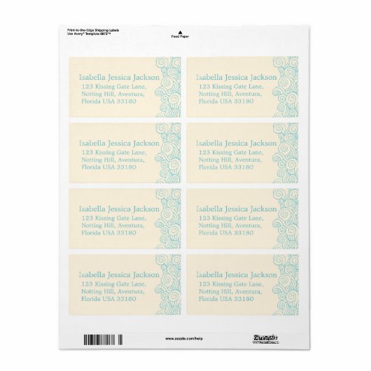 Sea Star & Wirbel Creme Eherettich (Vorne)