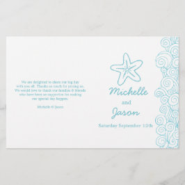 Sea Star & Wirbel Hochzeitsprogramme