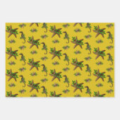 Sea Stars Holly Three Colors Beach Weihnachten Geschenkpapier Set (Vorderseite 3)