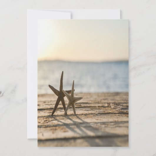 Sea stars Sand Beach Script UAWG Einladung (Rückseite)