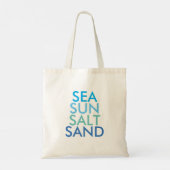 Sea Sun Salt Sand | Beach Tasche | Beach Bag (Rückseite)
