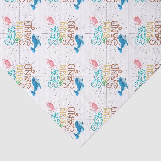 Sea Sun Sand Seidenpapier (Ausschnitt)