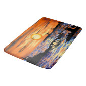 Sea Sunrise Bath Mat Niederlande Landschaft Badematte (Schrägansicht)