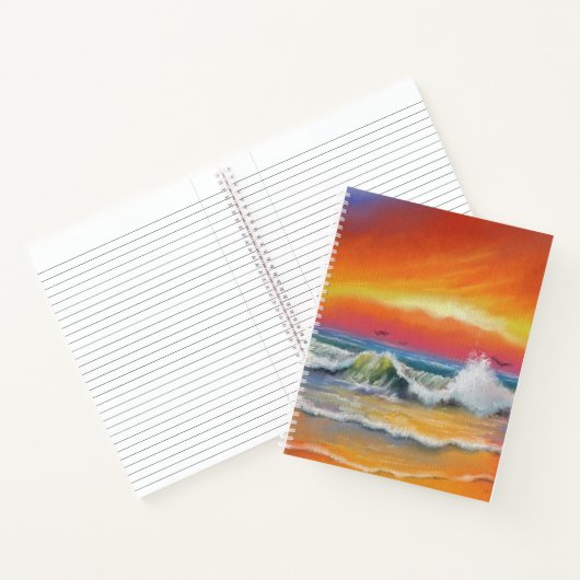 Sea Sunrise Notebook Notizblock (Innenseite)