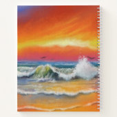 Sea Sunrise Notebook Notizblock (Rückseite)