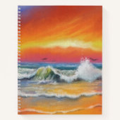 Sea Sunrise Notebook Notizblock (Vorderseite)