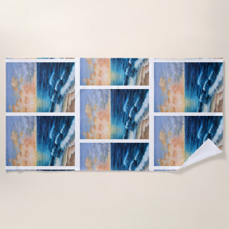 Sea Sunrise Ocean Beach Wolken Ruhe Magie A Strandtuch