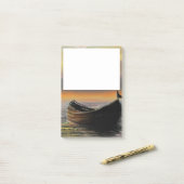 Sea Sunset Boot Post it Notes Post-it Klebezettel (Auf Schreibtisch)