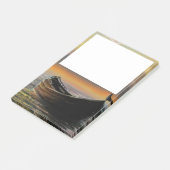 Sea Sunset Boot Post it Notes Post-it Klebezettel (angewinkelt)