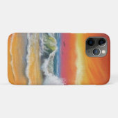 Sea Sunset iPhone Case Abstrakt (Rückseite (Horizontal))