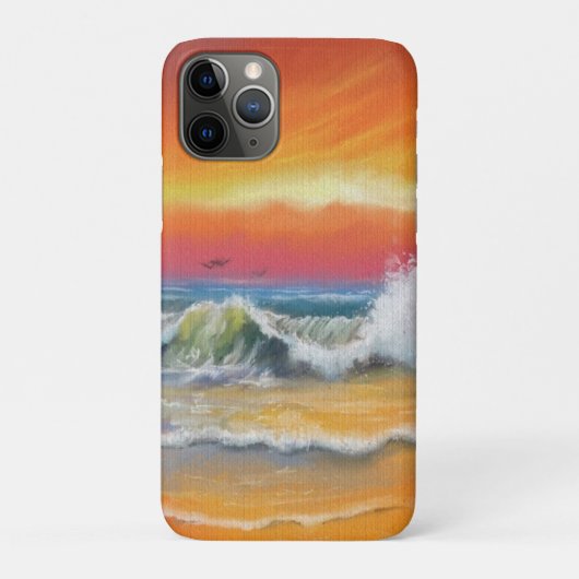 Sea Sunset iPhone Case Abstrakt (Rückseite)