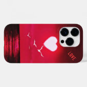 Sea Sunset iPhone Case Liebe Romantic Red (Rückseite (Horizontal))