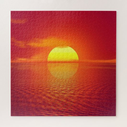 Sea Sunset Jigsaw Puzzle Foto (Horizontal)