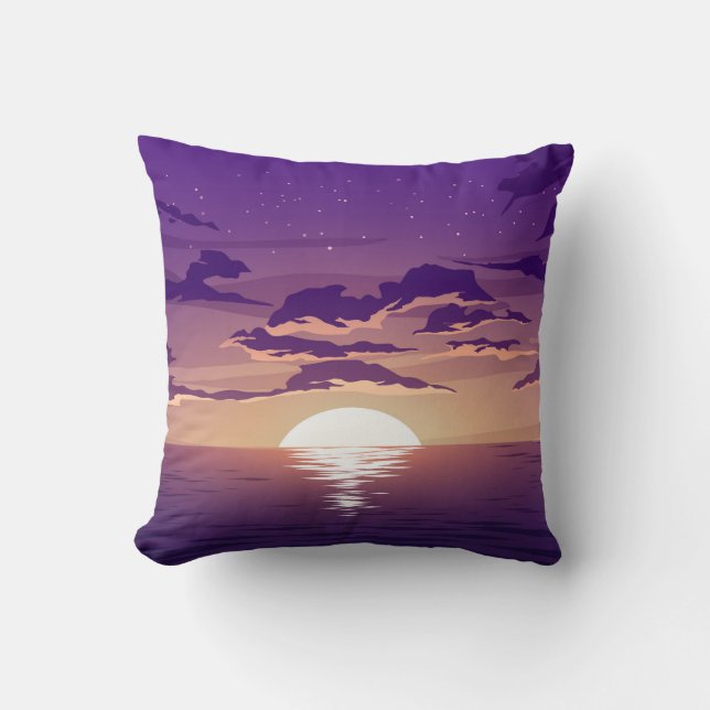 Sea Sunset Kissen (Vorderseite)
