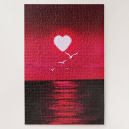 Sea Sunset Liebe Puzzle Romantik - Malerei