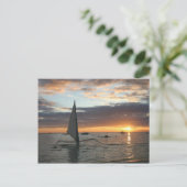 Sea Sunset Postkarte (Stehend Vorderseite)