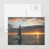 Sea Sunset Postkarte (Vorne/Hinten)