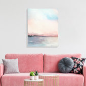 Sea Sunset Triptych - Pastellfarben Leinwanddruck (Insitu (Wohnzimmer))