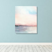 Sea Sunset Triptych - Pastellfarben Leinwanddruck (Insitu (Holzboden))