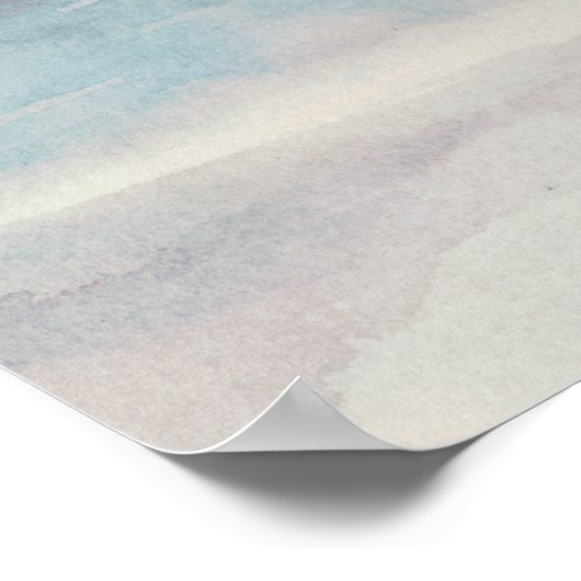 Sea Sunset Triptych - Pastellfarben Poster (Ecke)