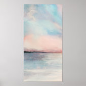Sea Sunset Triptych - Pastellfarben Poster (Vorne)