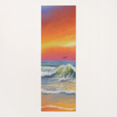 Sea Sunset Waves Yoga Mat Yogamatte (Rückseite)
