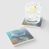 Sea Sweetheart II Steinuntersetzer (Seitenansicht)