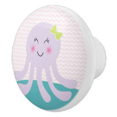 Sea Sweeties Octopus Kinderzimmer Drawer Pull Knob Keramikknauf (Rechts)