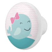 Sea Sweeties Whale Kinderzimmer Drawer Pull Knobla Keramikknauf (Rechts)