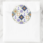 Sea Theme 2 Runder Aufkleber (Tasche)